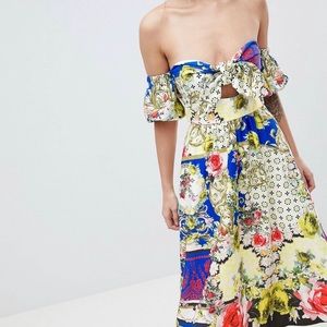 Off the shoulder midi sundress